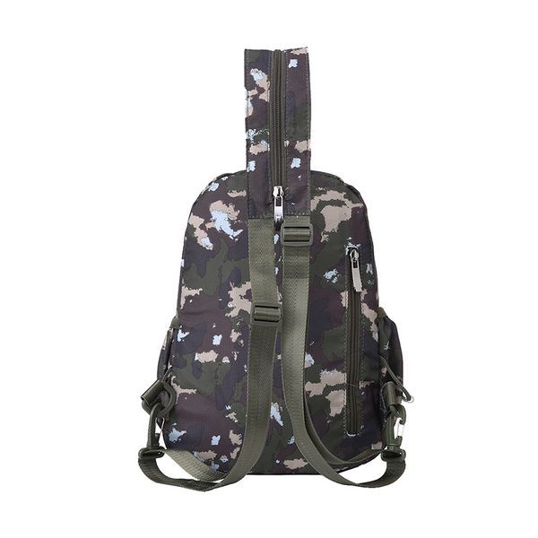 

new style nylon backpack casual men chest pack shoulder bag women's outdoor multi-functional camouflage backpack travel bag