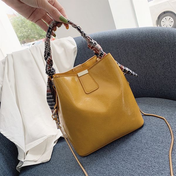 

summer large-capacity bucket bag korean shoulder bag fashion handbag chain messenger ladies hand bags