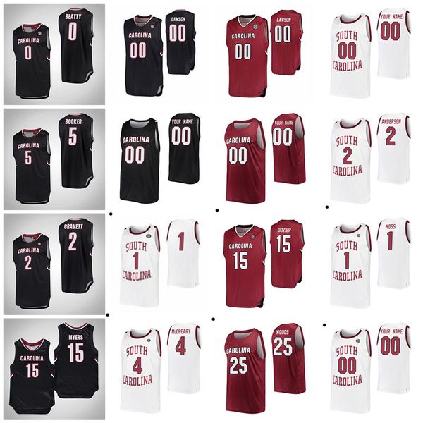

south carolina gamecocks jerseys seventh woods jersey jair bolden brian bowen sindarius thornwell mens basketball jerseys custom stitched, Black