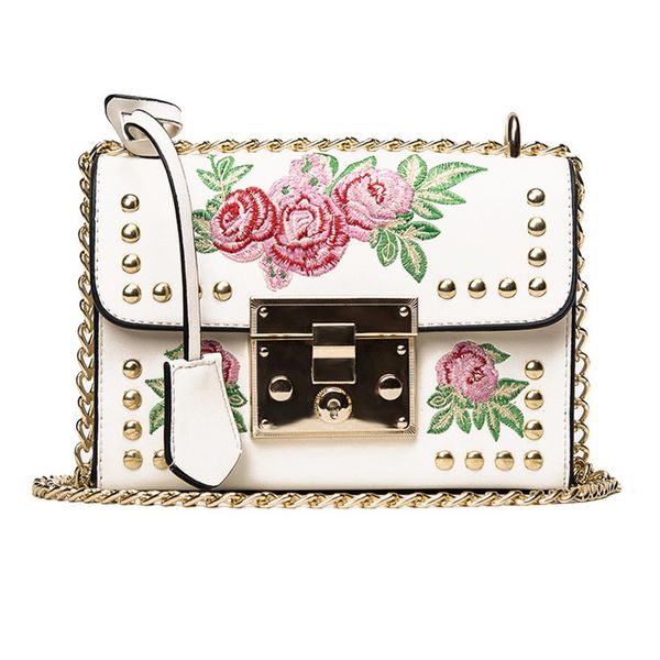 

women beach shoulder bag luxury handbags embroidery chain women bags designer crossbody bags for 2019 ladies hand