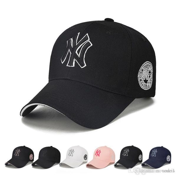 

designer cap hats for adjustable letter print campaniform baseball cap casual snapback made of cotton with 6 colors, Blue;gray