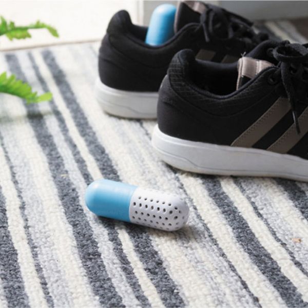 

moisture proof shoe dryer deodorizer cleaning tools smell absorber capsule shape home accessories silica gel desiccant