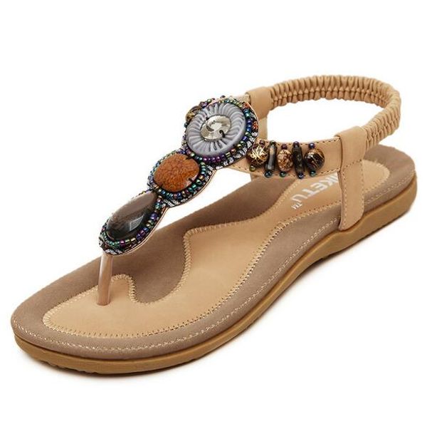 

olomm2017 new arrival women sandals fashion flip flops flat shoes causal bohemia women shoes plus size wholesale, Black