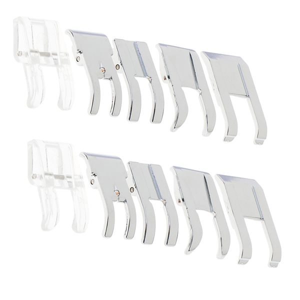 

10pcs open toe presser foot for domestic sewing machine low shank, Black