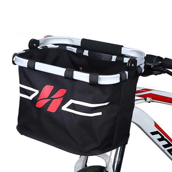 

folding car basket bicycle basket aluminum alloy front bag mountain bike accessories cycling bag panniers bags