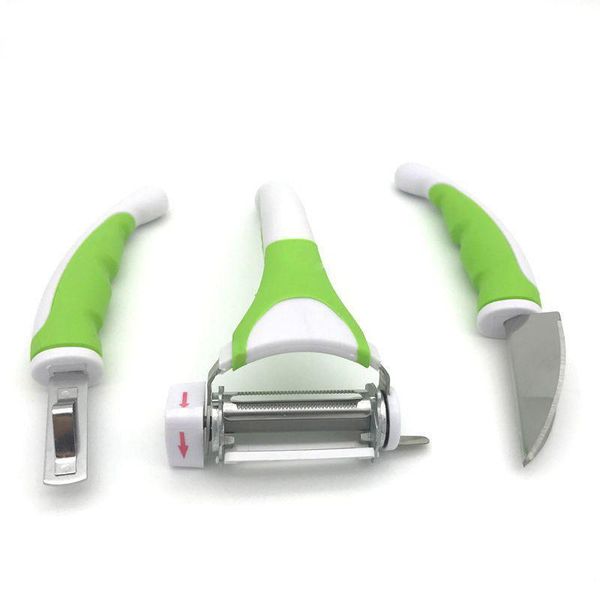 

eco металл тройной slicer растительные кухонные инструменты sharp срезы popupar кухни из нержавеющей стали инструменты ломтерезки 3