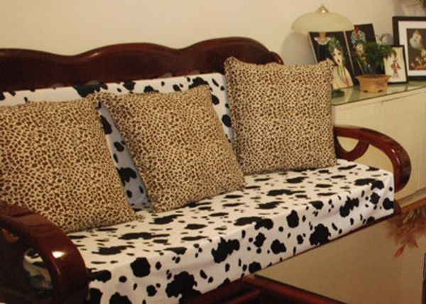 

jtu 010 dot leopard printed velvet fabric 1m*1.5m*240gsm, Black;white