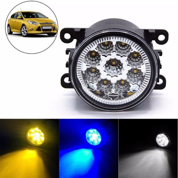 

2pcs 9cm high power full led fog lights driving lamps 6000k 1000lm with 9pcs smd led for ranger & territory selling