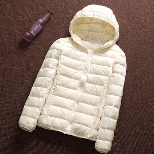 

2019 new ultra-thin down jacket women short paragraph lightweight large size thin coat autumn and winter clothing clearance down, Black