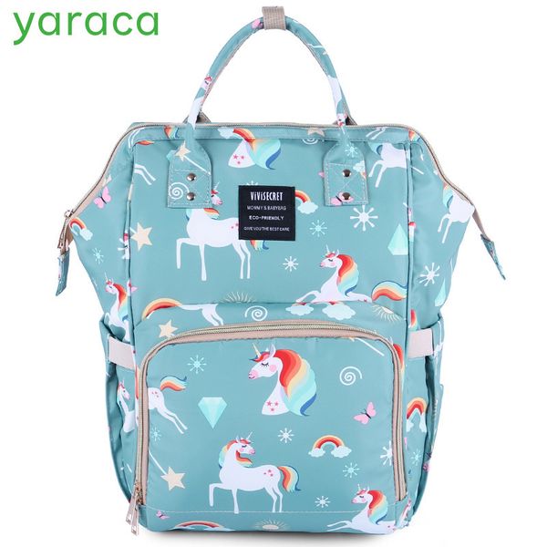 

mommy bag for baby care cartoon pattern maternity bag for cart large capacity travel backpack mom nappy diaper bag for stroller c19032701