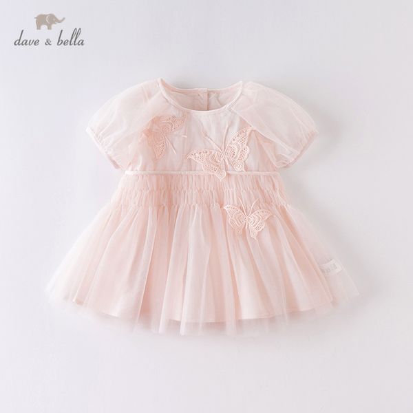 

dbm14182 dave bella summer baby girl's cute butterfly appliques dress children fashion party dress kids infant lolita clothes, Red;yellow