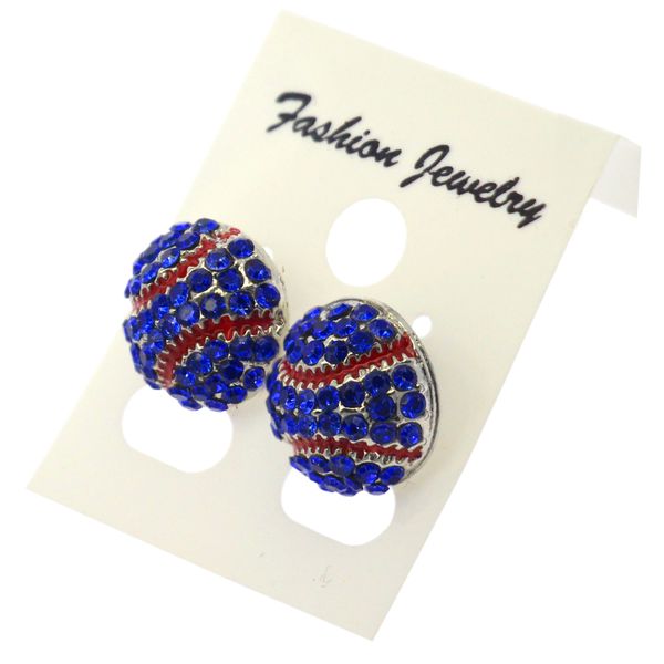 

wholesale sport baseball volleyball stud earrings jewelry, Silver