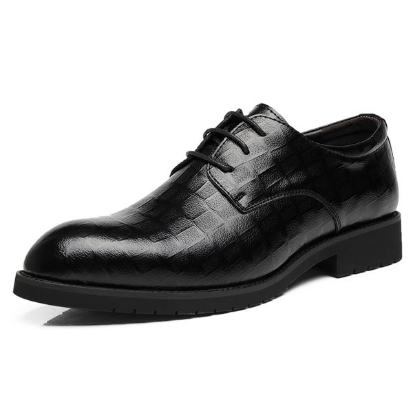 

men casual shoes business fashion casual shoes men breathable spring autumn black
