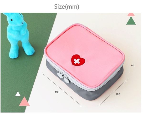

first aid kit bag travel portable medicine package small orgnizers emergency kit bags medicine storage bag small organizer, Blue;pink