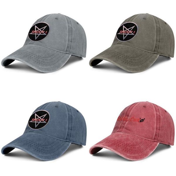 

motley crue shout at the devil art denim baseball cap custom cool team trendy hats rock band red motley crue look that kill, Blue;gray