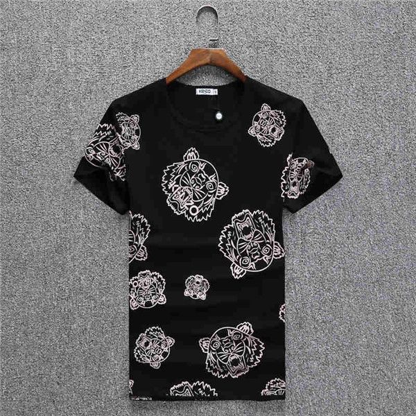 

2020 мужская футболка вышитая мода нижняя рубашка летний прилив бренд с короткими рукавами мужская повседневная спортивная футболка a3 1113, Gray