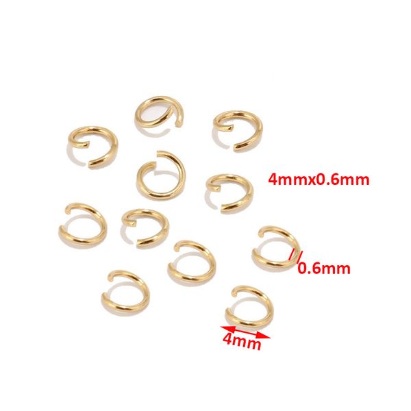 200 PCs Bronze Color Open Rings 8x1.2mm