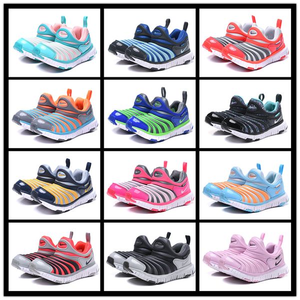 

with box discount kids caterpillars green shoes boys blue sneakers girls yellow walking shoes children red trainers youth cyan eu size 22-35, Black;red