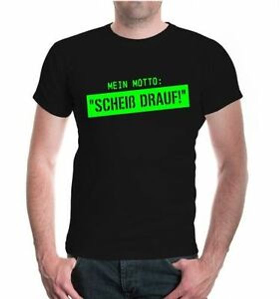 Harajuku Unisex Kurzarm T Shirt Mein Motto Scheiss Drauf Fun Spruche Geschenk Online Shirts T Shirt Design Online From Tshir2u 12 7 Dhgate Com