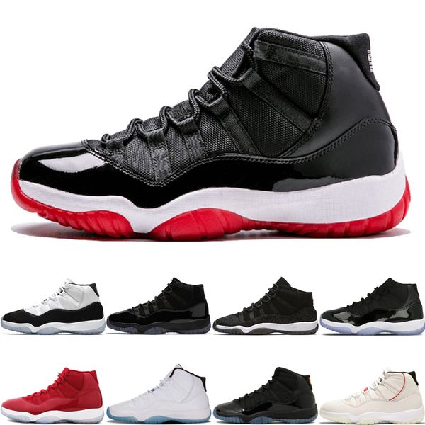 

bred 11 11s fashion classic basketball shoes concord high 45 prm heiress prom night new platinum tint legend blue mens sport sneakers