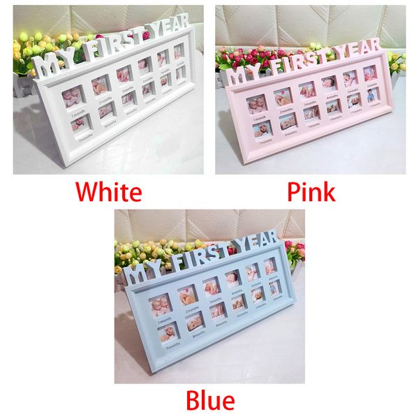 

12 месяцев орнаменты picture home decor photo frame пвх многофункциональный дисплей новорожденного desktop мой первый год девочки мальчики