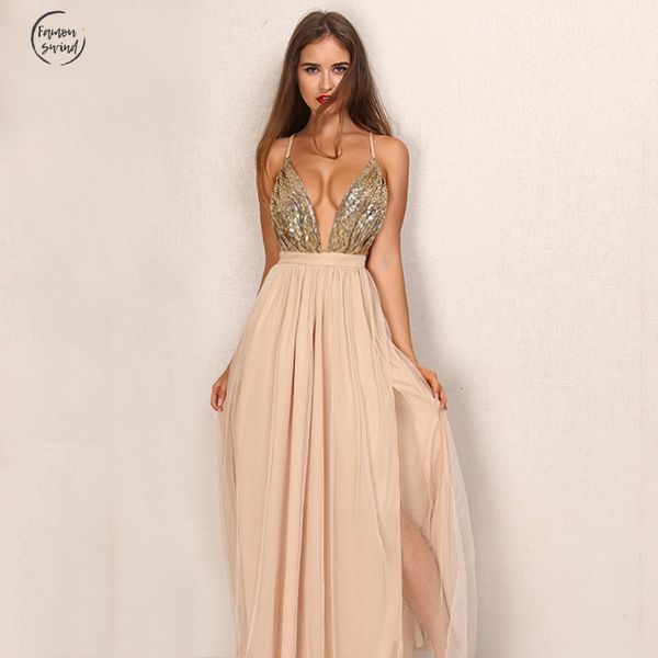 

осень платья партии платья макси sling вечера глубокий v шеи backless пришивания лоскутная элегантный ремешок winter vestidos, Black;gray