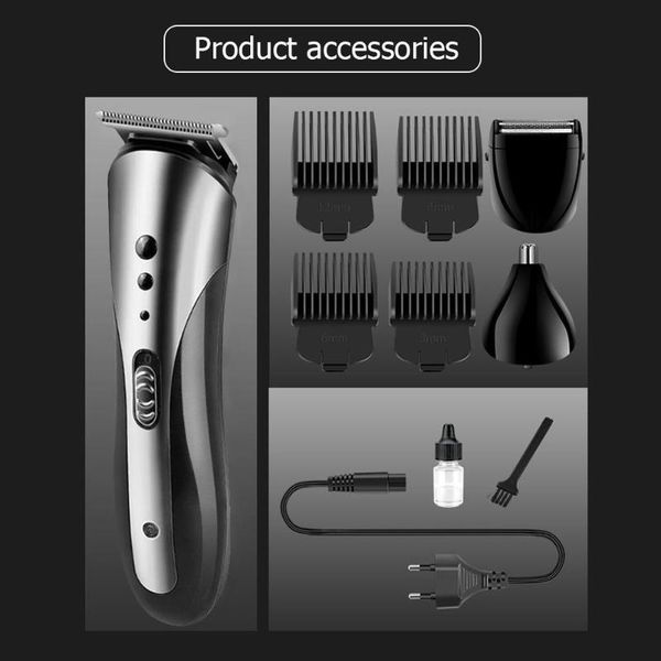 

3 in 1 hair trimmer face care hair trimmer rechargeable electric nose clipper razor beard shaver
