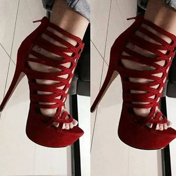 

ashiofu handmade ladies stiletto platform sandals peep-toe party prom shoes bfcm club evening fashion sandals shoes, Black