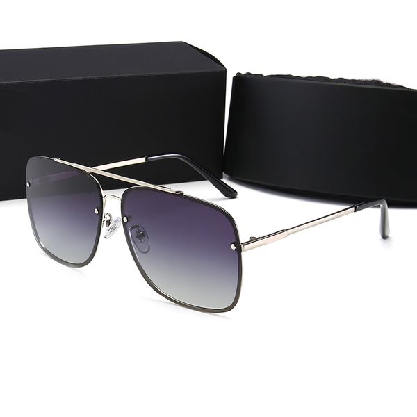 

retro classic brand designer men and women sunglasses anti-ultraviolet go out must-have trend new glasses with box six-color choicesn1, White;black