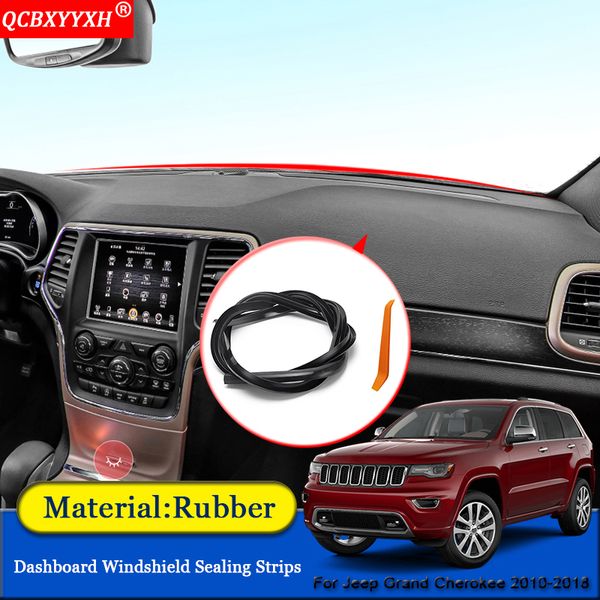 

qcbxyyxh car-styling anti-noise soundproof dustproof car dashboard windshield sealing strips for grand cherokee 2010-2018