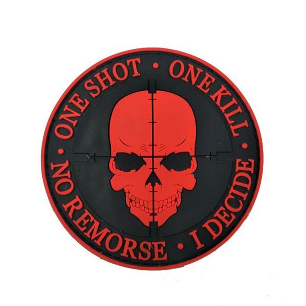 

outdoor sports round luminous magic sniper pvc armband skull armband multi-color boutique badge, Black;gray