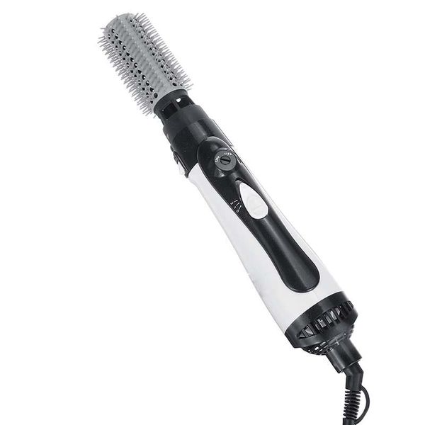 

professional 2 in 1 hair styler styling tools electric hair curler roller curling iron brush rotating hair dryer comb us plug
