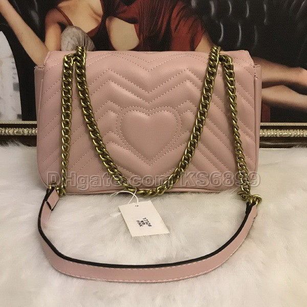 

new arrival marmont shoulder bags women chain crossbody bag handbags new designer purse female leather heart style message bag #1732719