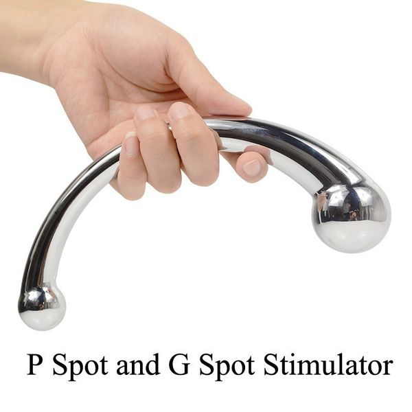 In Acciaio Inox Massager Della Prostata G Spot Massaggio Bacchetta Femmina Maschio Anale Plug Metallo Anus Plug Giocattoli Del Sesso Masturbatore Adulto Y190716