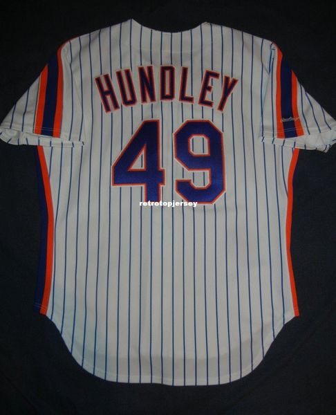 

retro #49 todd hundley rawlings new york rookie jersey white piazza 1990 mens stitched baseball jerseys, Black;blue