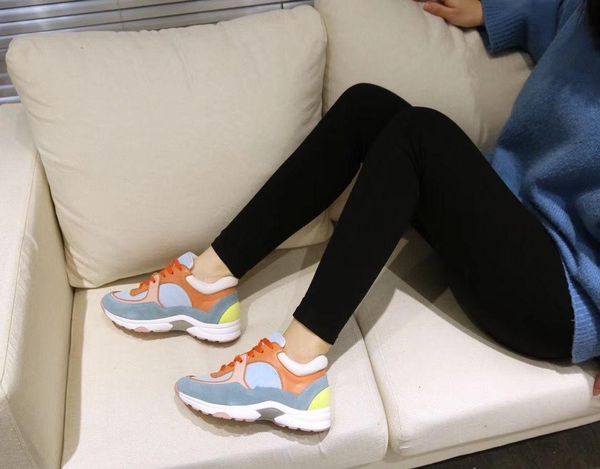 

2020 designer shoes breathable upper exquisite print retro jogging shoes casual shoes 35-45, Black