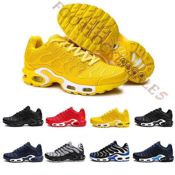 

size 13 new tn plus yellow red black running shoes utility fashion mens sports casual shoes 2019 designer man sneakers trainers 40-47, White;red