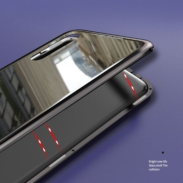 

self adsorption for oppo magnetic r17 case tempered glass designer phone case 360 protection back panel magnetic case