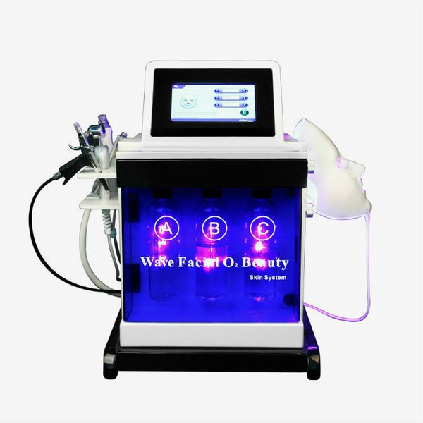 

new korean 5 in 1 cooling bipolar rf microcurrent face lift massage hydrafacial microdermabrasion hydro aqua peeling facial