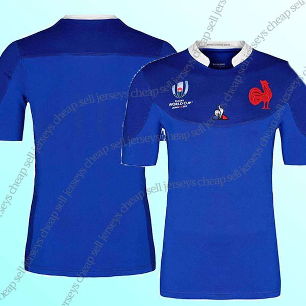 

world cup 2019 France rugby jersey FRANCE home blue Rugby Japan Jerseys Home White Red National Team Japanese Rugby size (can print)