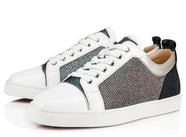 

colors style junior orlato red bottom shoes,comfort casual flats elegant brand genuine leather white,black,glitter outdoor trainers