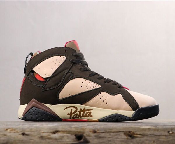 

Patta 7 VII Mens Basketball shoes Shimmer Tough Red Velvet Brown 7s Sneakers Outdoot Athletic Footwear Trainers With Box