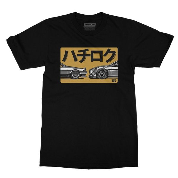 

classic japanese car fans 86 ae86 sprinter levin gt apex jdm 2019 new t shirt man cotton t-shirt men clothing tee shirts, White;black