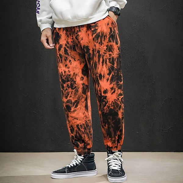 

men's jogger pants streetwear hip-hop autumn simple and fashionable straight trousers male slim drawstring jogging sweatpants, Black