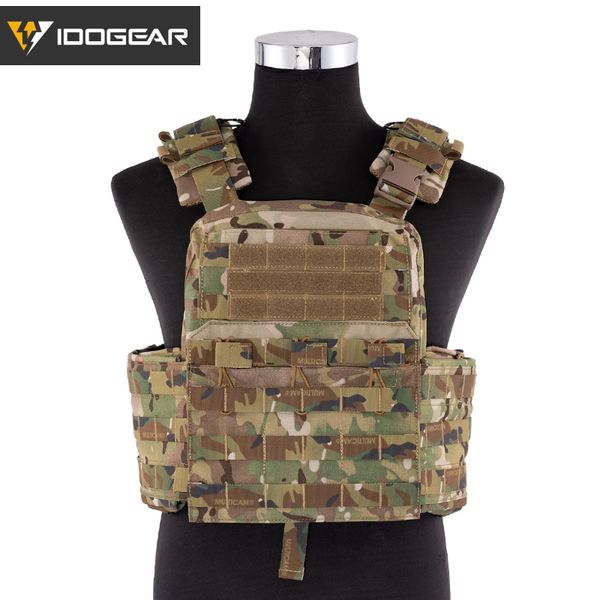 

idogear tactical cpc vest molle cherry plate carrier army body armor combat carrier vest 3313, Camo;black
