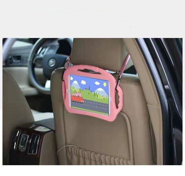 

for ipad case protective handle stand shockproof kids cartoon cute silicone case cover for smart phone cell phone