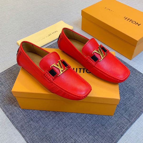 

luxury new superstar peas shoes leather men's casual flats loafers fashion driving shoes of size 11, Black