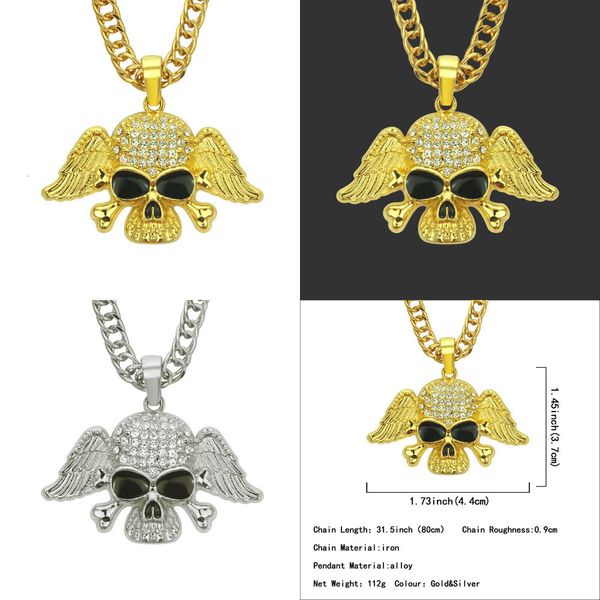 

настоящая голова pendeloque cut ожерелье хип-хоп кулон украшения swarovski druzy ювелирные изделия позолоченные колье ожерелье, Silver