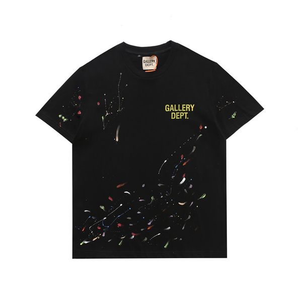 

ручной всплеск чернил галерея dept футболка мужчины женщины лучшее качество тройники негабаритные футболки мужские, White;black