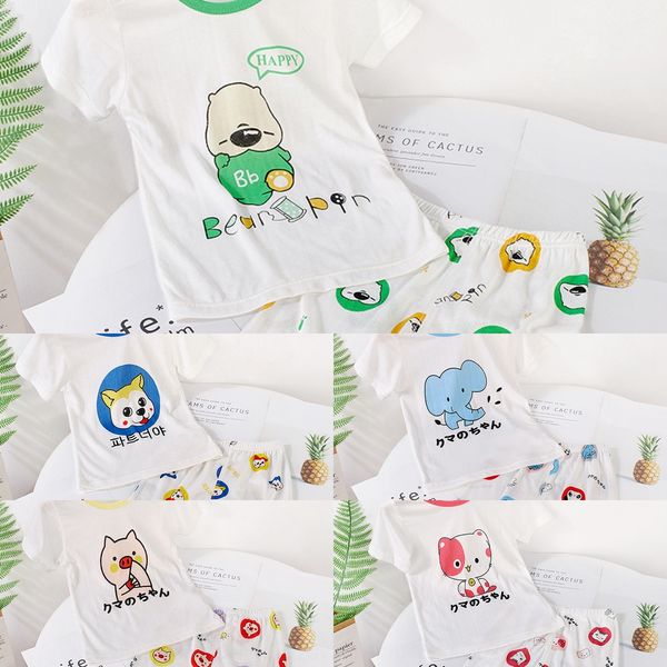 

children pajama hu xi mian short-sleeve two-piece light children pajama hu xi pajamas pajamas mian short-sleeve two-piece light